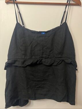 Old Navy Black Ruffle Tank top